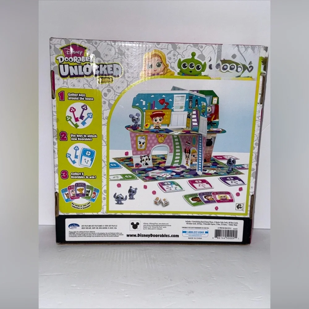 Disney Doorables Unlocked! Board Game – Brand New Sealed with 4 Exclusive Figure